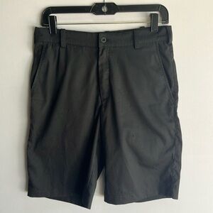 Nike Black Flat Front Shorts Versatile Casual Wear